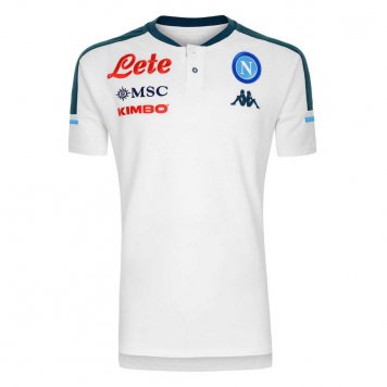 2020/21 Napoli White Mens Soccer Polo Jersey