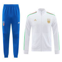 Italy Soccer Jacket + Pants Replica White 2024 Mens