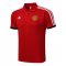Manchester United Soccer Polo Jersey Red Mens 2021/22
