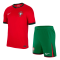 Portugal Soccer Jersey + Short Replica Home Euro 2024 Mens