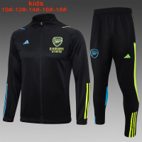 Arsenal Soccer Jacket + Pants Replica Black 2023/24 Youth
