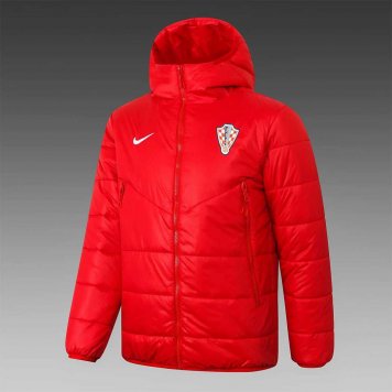 2020/21 Croatia Red Mens Soccer Winter Jacket