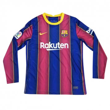 2020/21 Barcelona Home LS Mens Soccer Jersey Replica