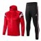 2019/20 Jordan Hoodie Red Mens Soccer Training Suit(Jacket + Pants)