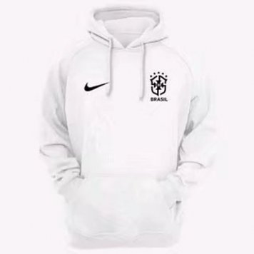Brazil Soccer Sweatshirt White Pullover 2022 Men's (Hoodie)