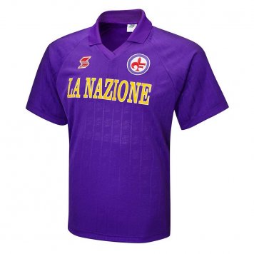 1989/90 ACF Fiorentina Retro Home Mens Soccer Jersey Replica [2020127184]