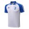 Juventus Soccer Polo Jersey Replica White - Blue Mens 2021/22