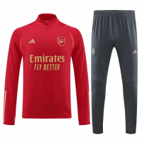 Arsenal Soccer Sweatshirt + Pants Replica Red Zipper 2023/24 Mens