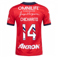 Chivas Soccer Jersey Replica Home 2023/24 Mens (CHICHARITO #14)