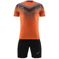 NK-907 Customize Team Orange Soccer Jersey + Short Replica Replica