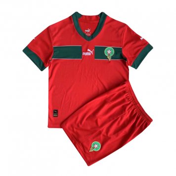 Morocco Soccer Jersey + Short Replica Home Youth 2022/23