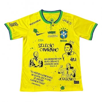 Brazil Soccer Jersey Replica World Cup Legends Home 2022 Mens (Special Version)