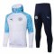 2020/21 Manchester City Hoodie White Soccer Training Suit (Jacket + Pants) Mens
