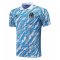 2021/22 Olympique Marseille Light Blue Soccer Polo Jersey Mens