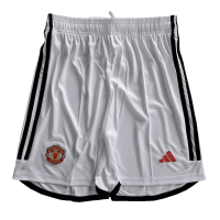 Manchester United Soccer Jersey Shorts Replica Home 2023/24 Mens