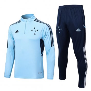 Cruzeiro Soccer Training Suit Replica Light Blue 2022/23 Mens