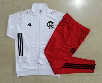 Flamengo Soccer Jacket + Pants Replica White 2023/24 Mens