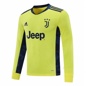 2020/21 Juventus Goalkeeper Yellow LS Man Soccer Jersey Replica