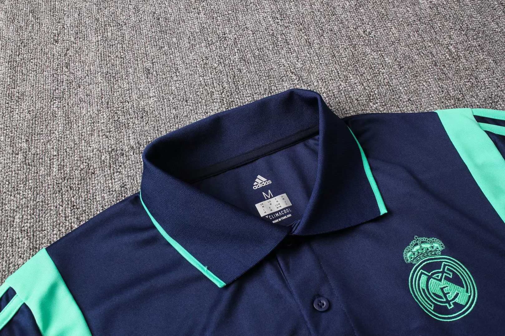 2019/20 Real Madrid Blue II Mens Soccer Polo Jersey