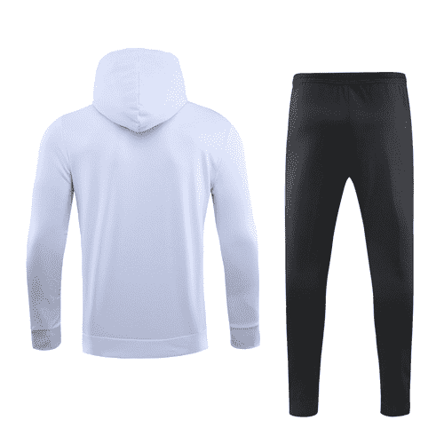2019/20 Juventus Hoodie White Mens Soccer Training Suit(Jacket + Pants)