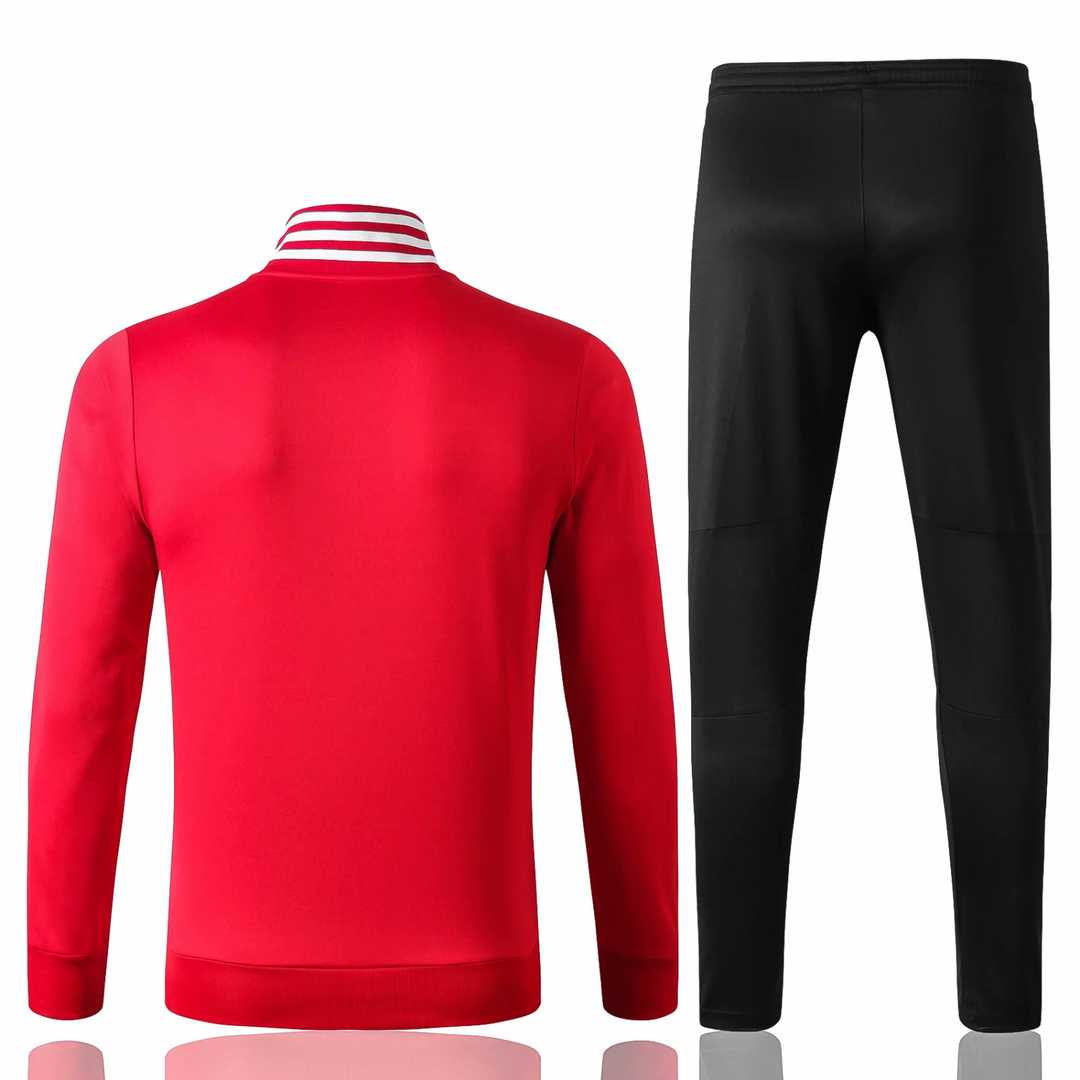 2019/20 Arsenal High Neck Red Mens Soccer Training Suit(Jacket + Pants)