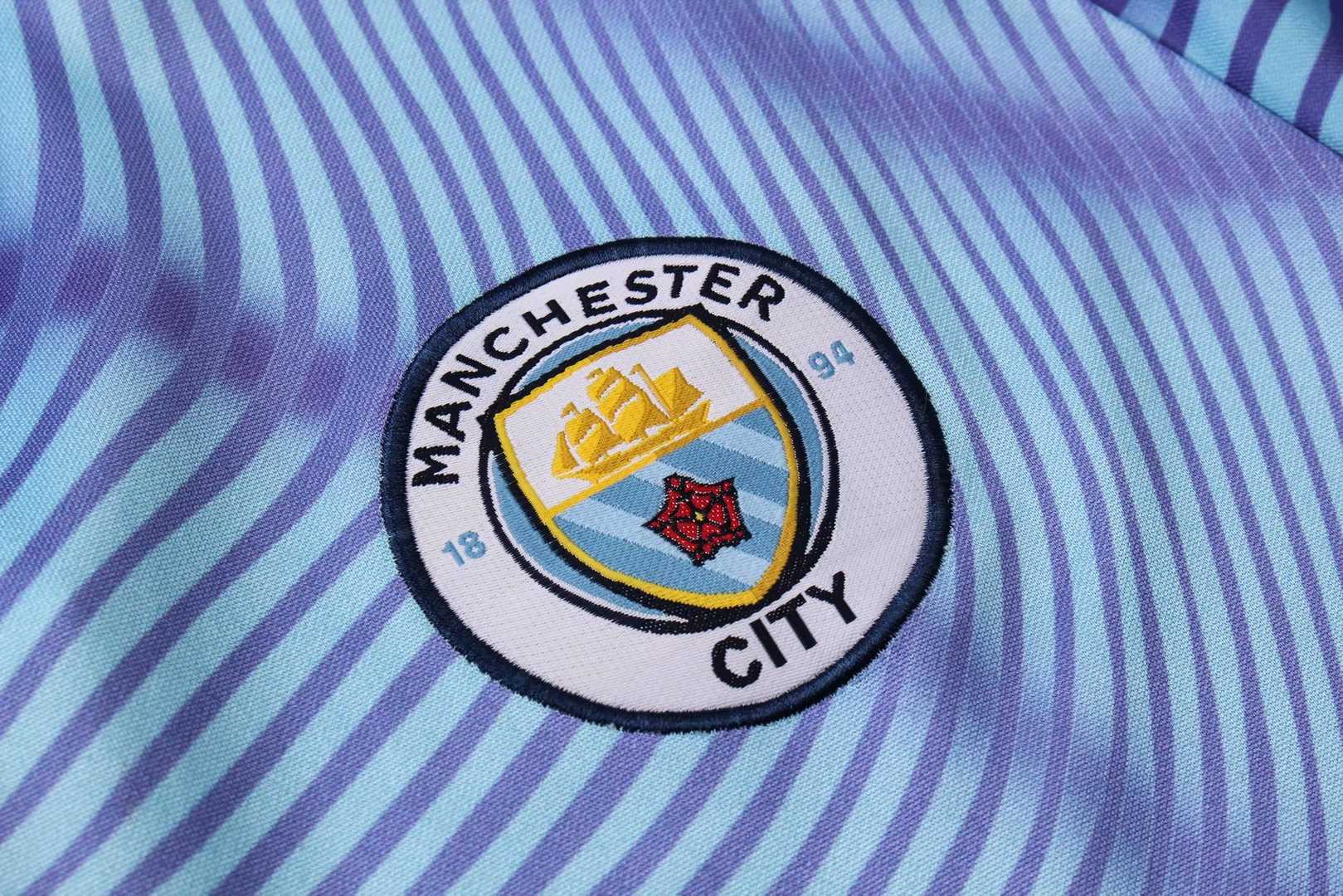 2019/20 Manchester City Violet Mens Soccer Training Suit(Jacket + Pants)