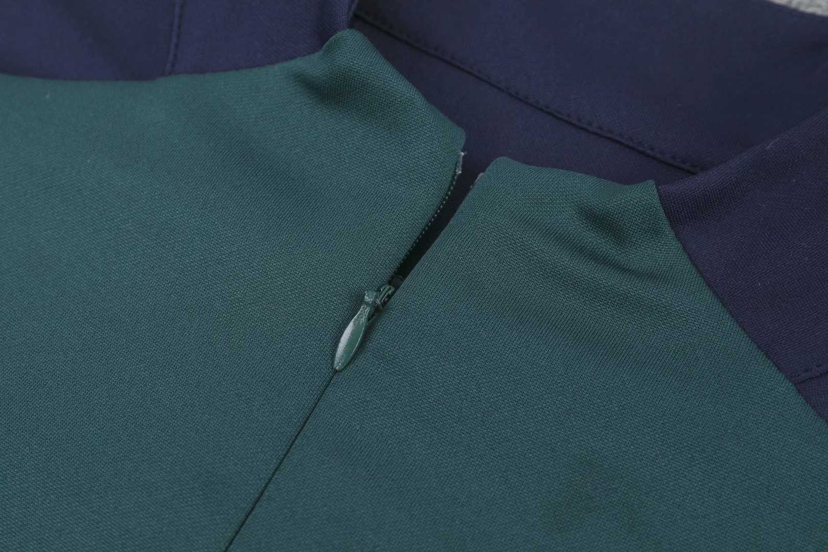 2019/20 Italy Half Zip Green Soccer Training Suit (Jacket + Pants )