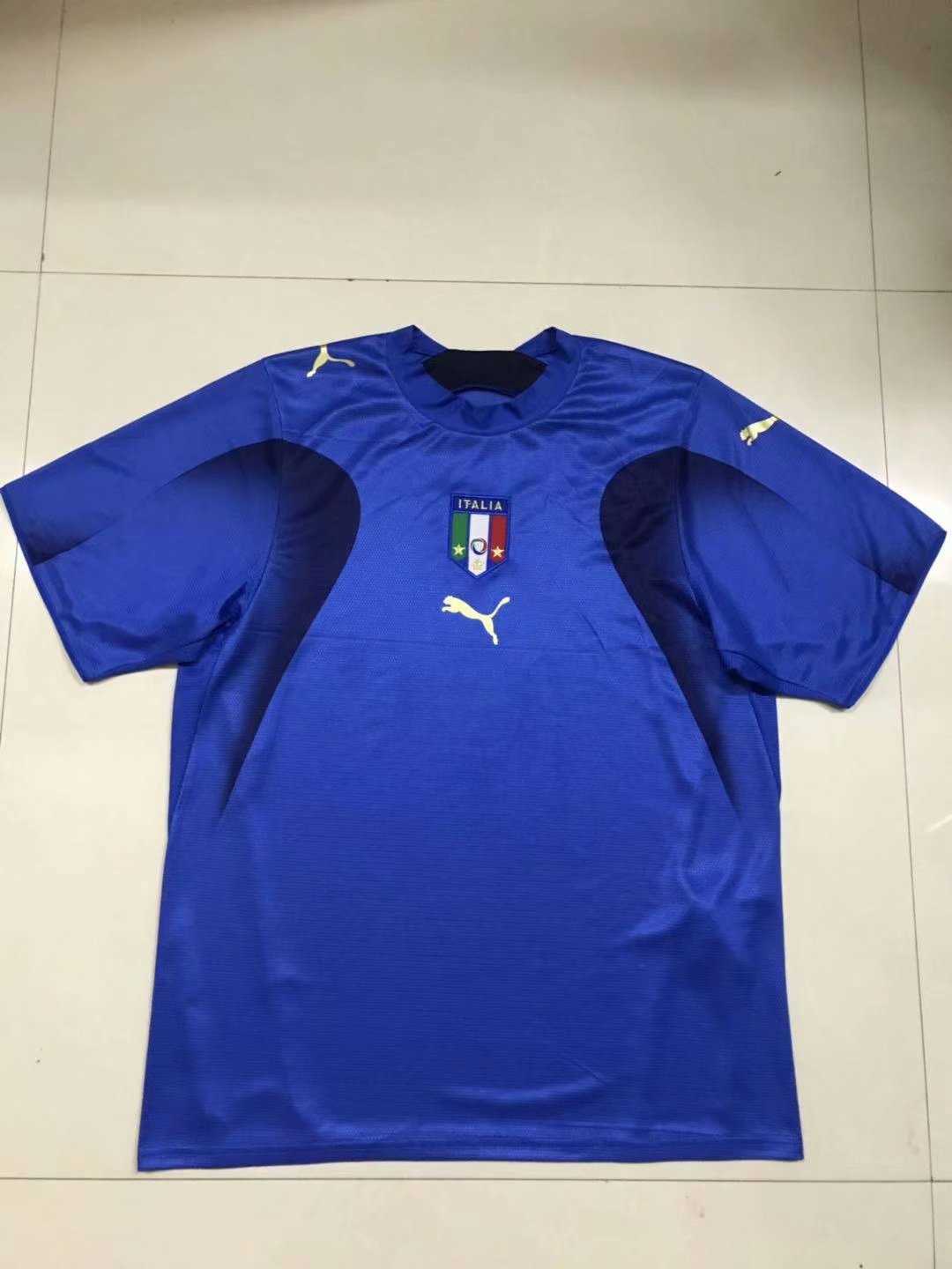 2006 Italy National Team Retro Home Mens Soccer Jersey Replica 