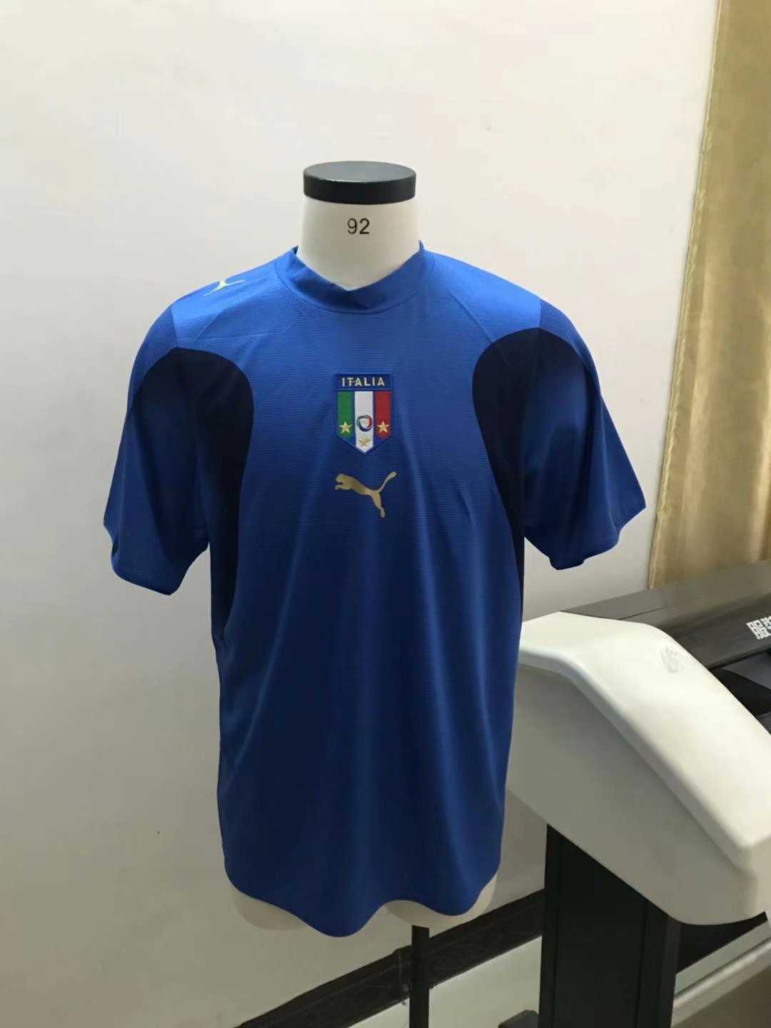 2006 Italy National Team Retro Home Mens Soccer Jersey Replica 