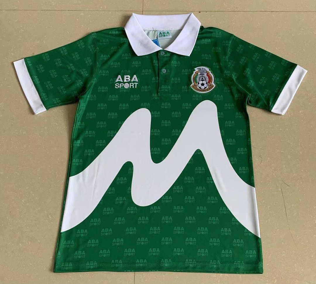 1995 Mexico Home Retro Mens Soccer Jersey Replica 