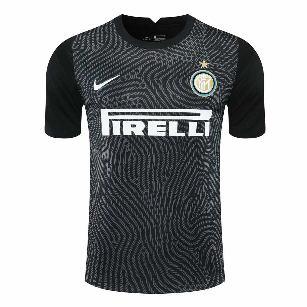 2020/21 Inter Milan Goalkeeper Black Mens Soccer Jersey Replica  