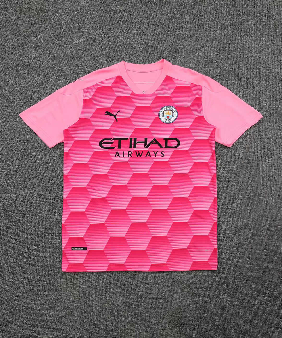 2020/21 Manchester City Goalkeeper Pink Mens Soccer Jersey Replica  