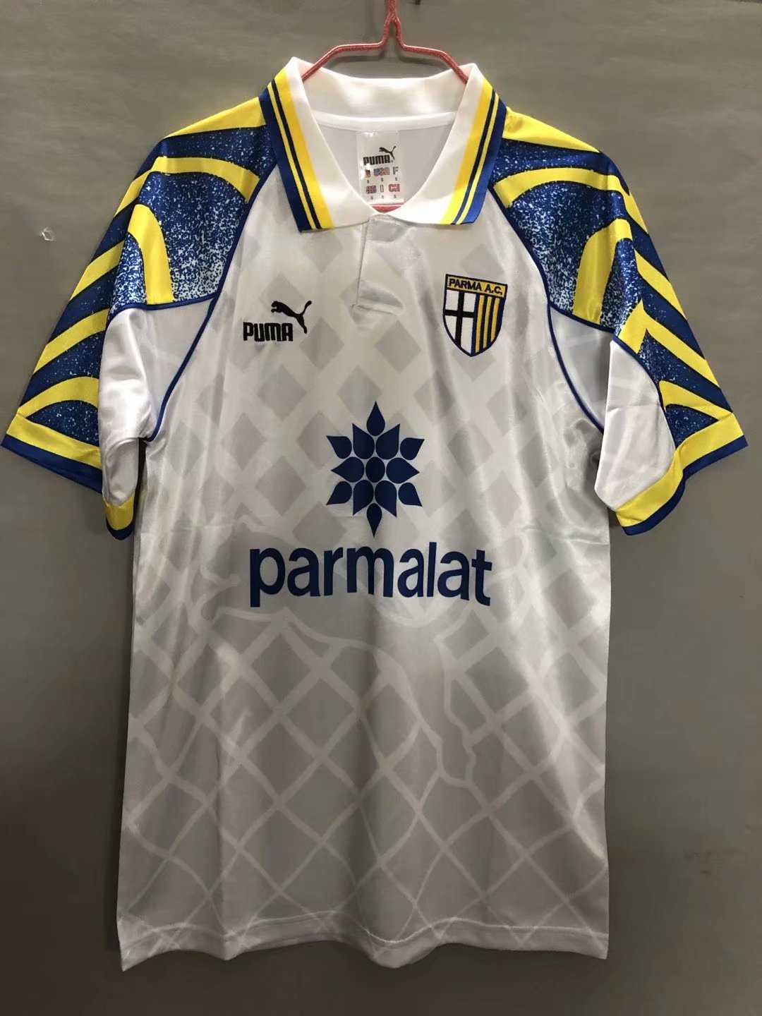 1995-1997 Parma Calcio Retro Home Mens Soccer Jersey Replica  
