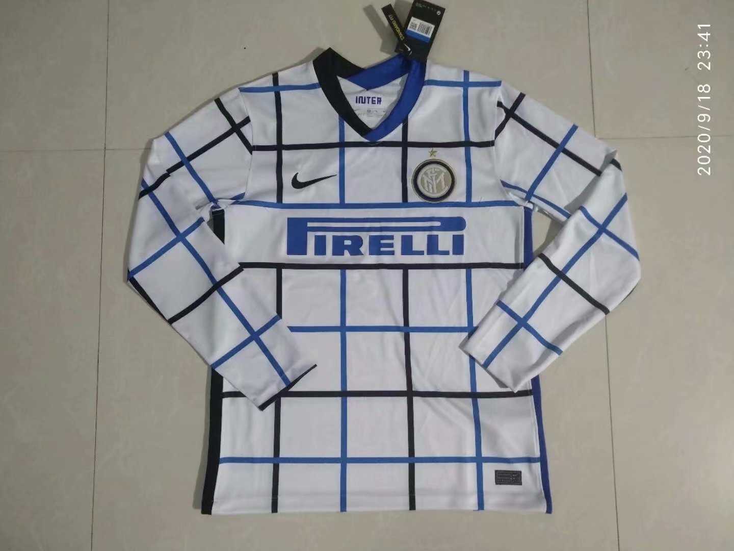 2020/21 Inter Milan Away Mens LS Soccer Jersey Replica  