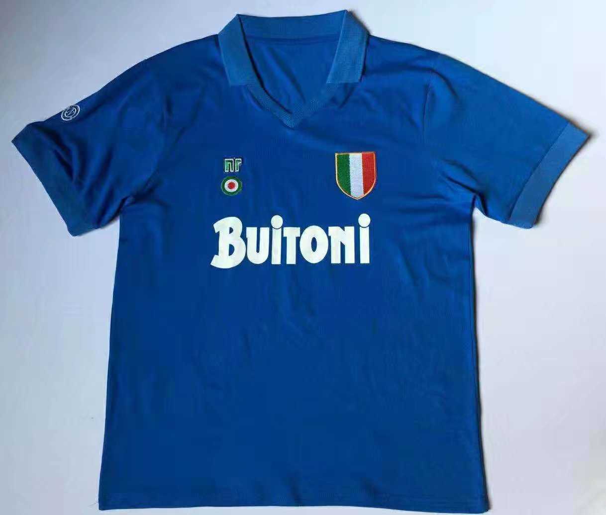 1987/88 Napoli Retro Home Mens Soccer Jersey Replica 