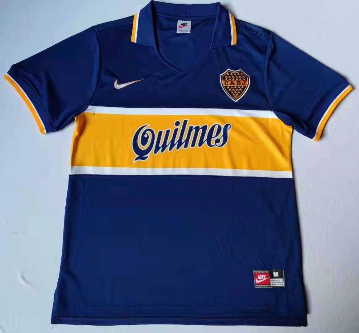 1997 Boca Juniors Retro Home Mens Soccer Jersey Replica 