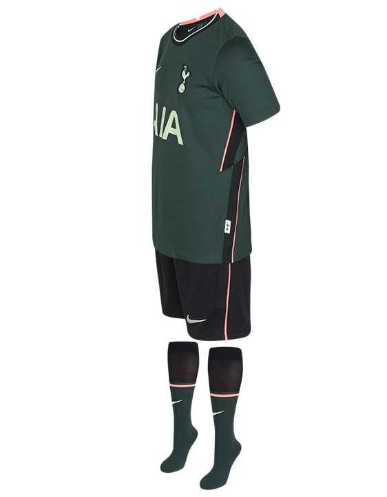 2020/21 Tottenham Hotspur Away Kids Soccer Kit(Jersey+Shorts+Socks)