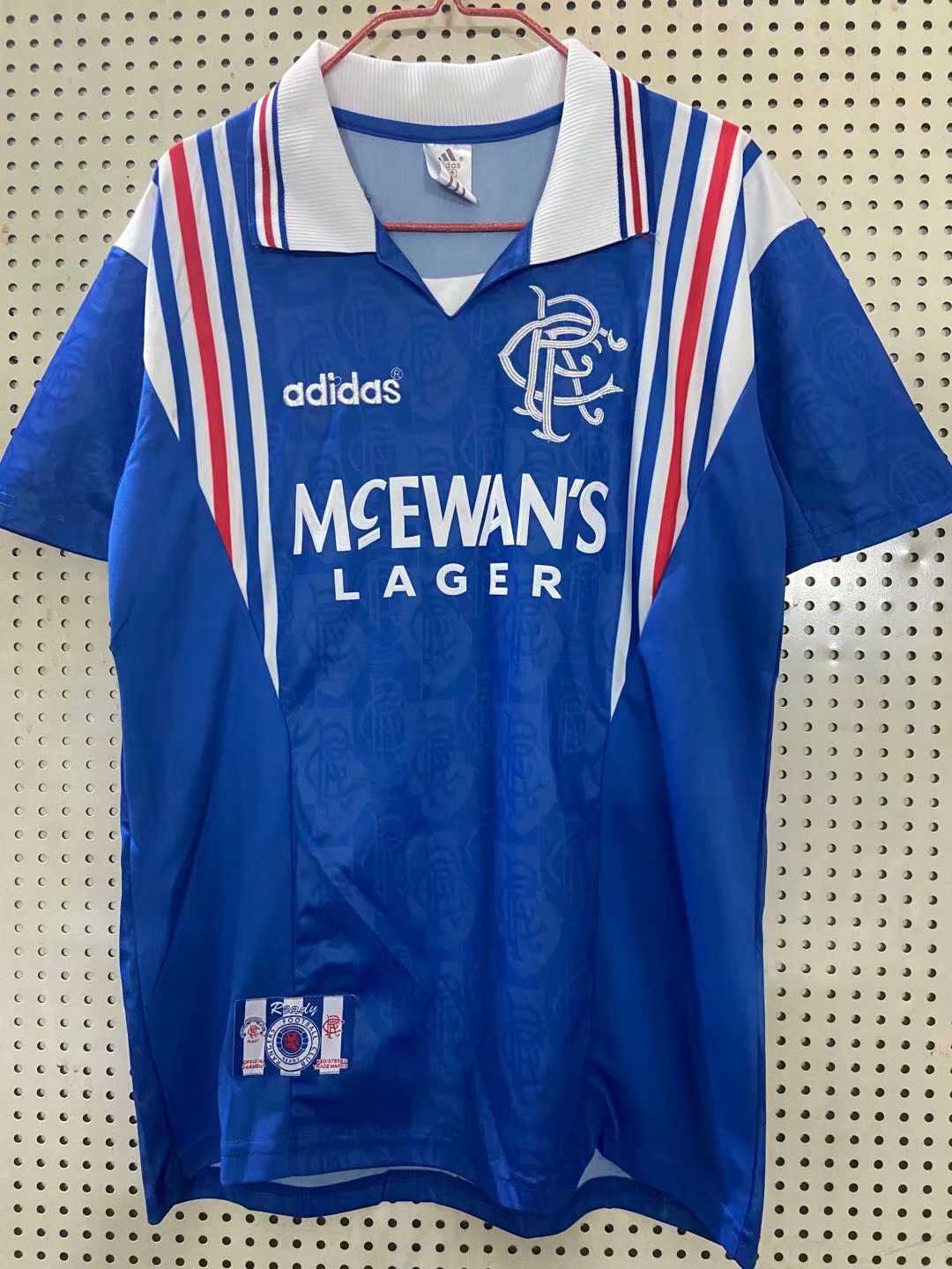 1996/97 Rangers Retro Home Man Soccer Jersey Replica 