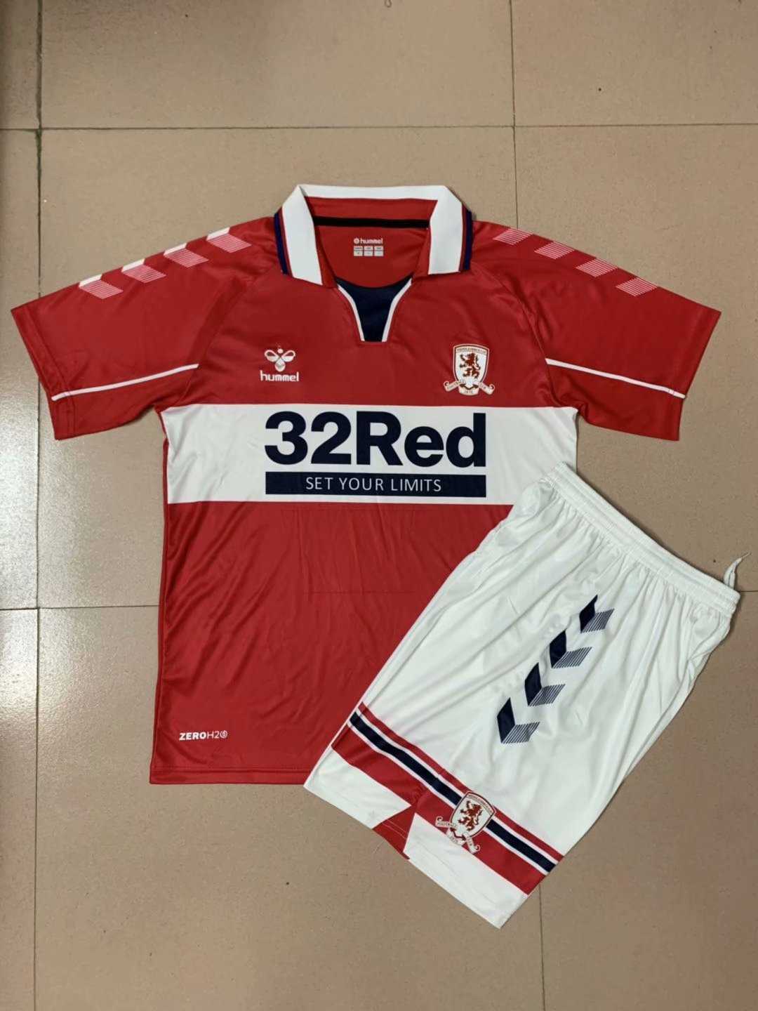 2020/21 Middlesbrough Home Kids Soccer Kit(Jersey+Shorts)
