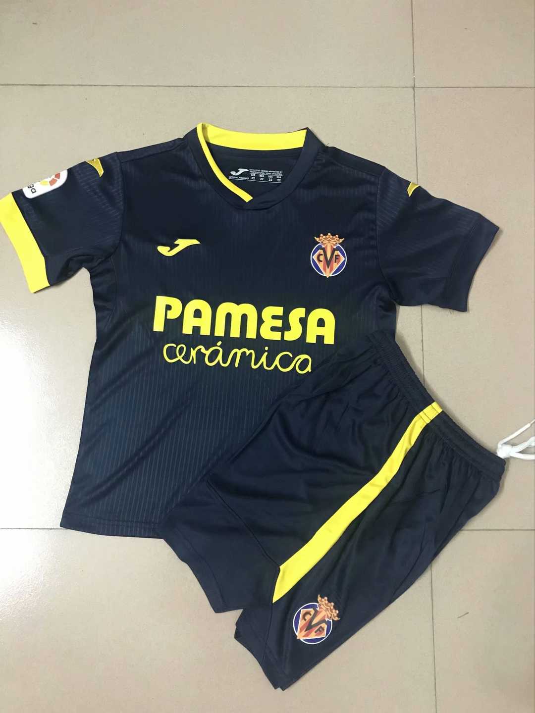 2020/21 Villarreal Home Kids Soccer Kit(Jersey+Shorts)