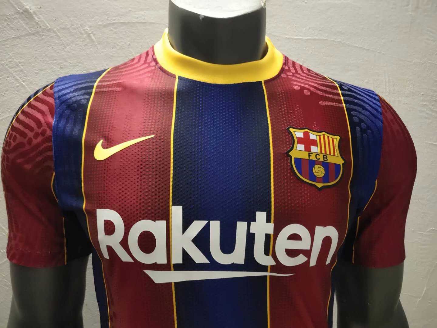 2020/21 Barcelona Home Mens Soccer Jersey Replica   - Match