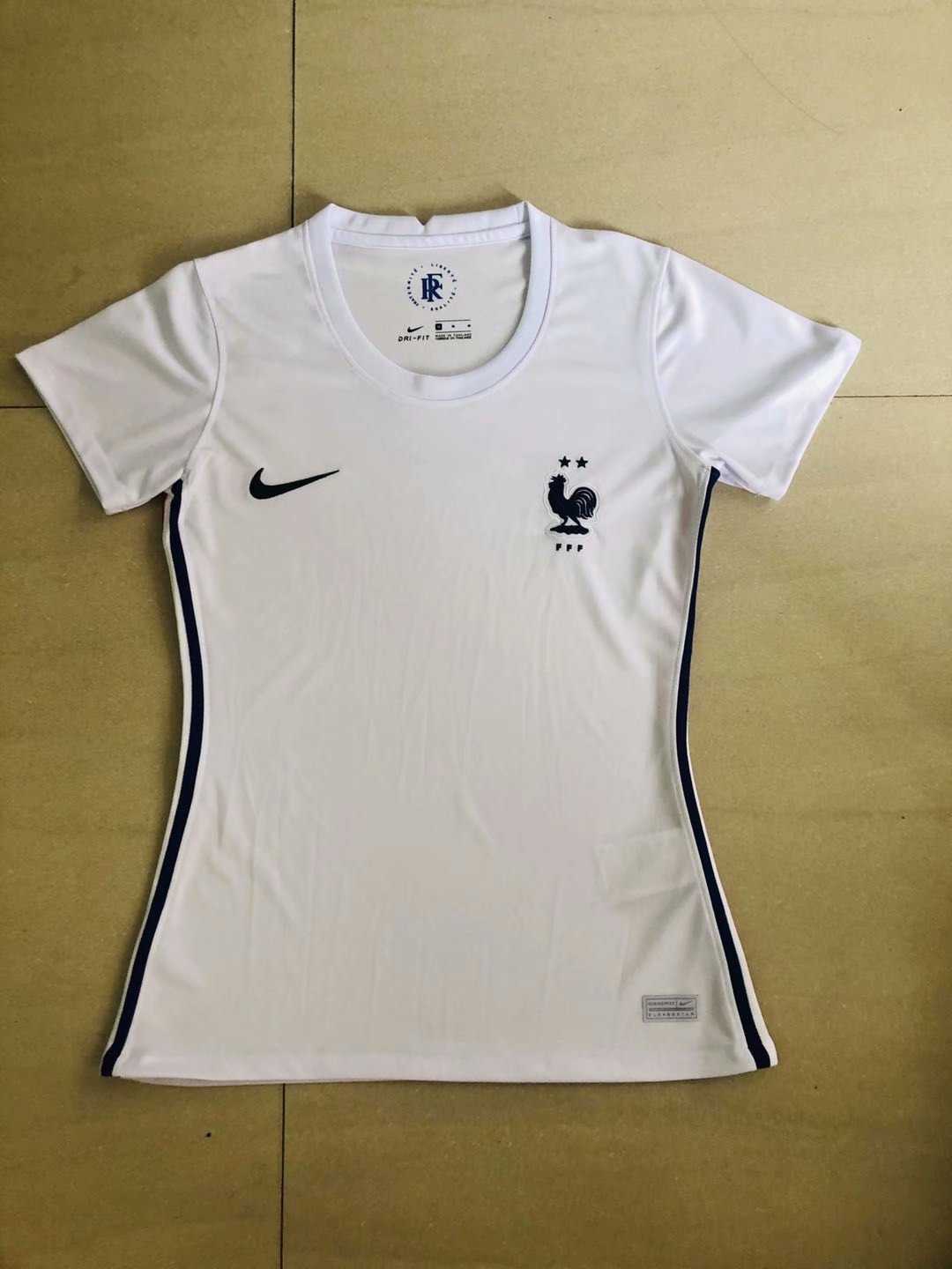 2020 France Away White Womens Soccer Jersey Replica 