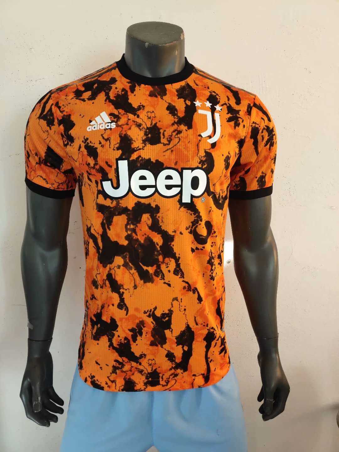 2020/21 Juventus Third Orange Mens Soccer Jersey Replica  (Match)