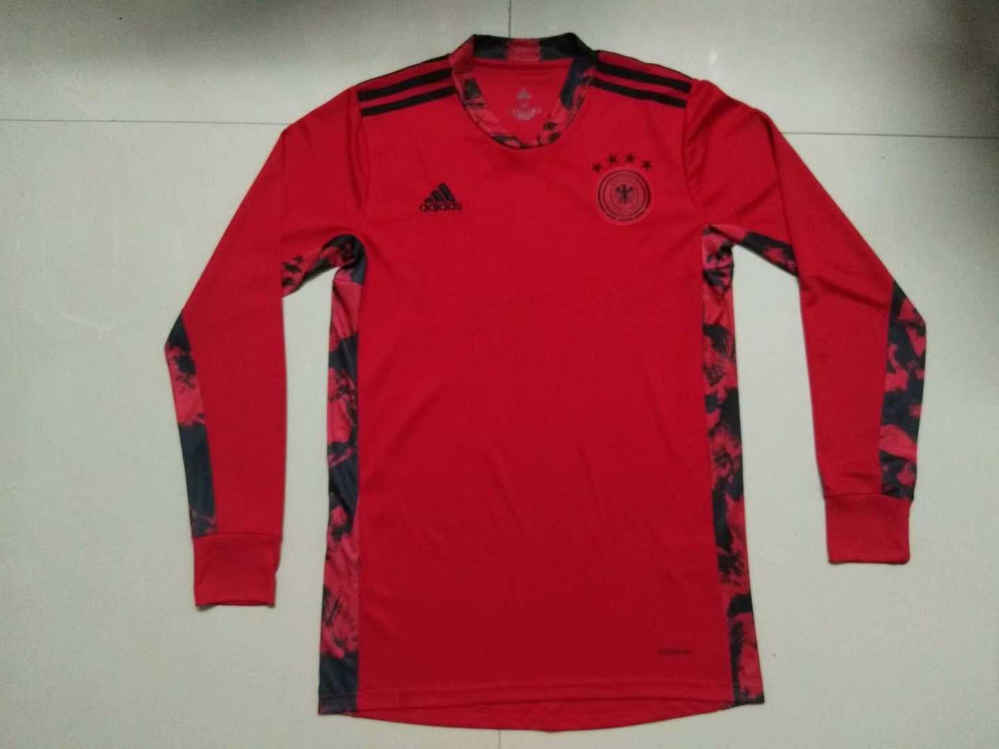 2019/20 Germany National Team Goalkeeper Red LS Mens Soccer Jersey Replica 
