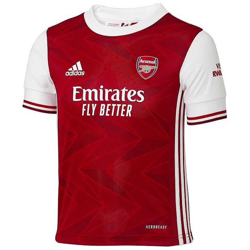 2020/21 Arsenal Home Red Kids Soccer Kit(Jersey+Short+Socks)