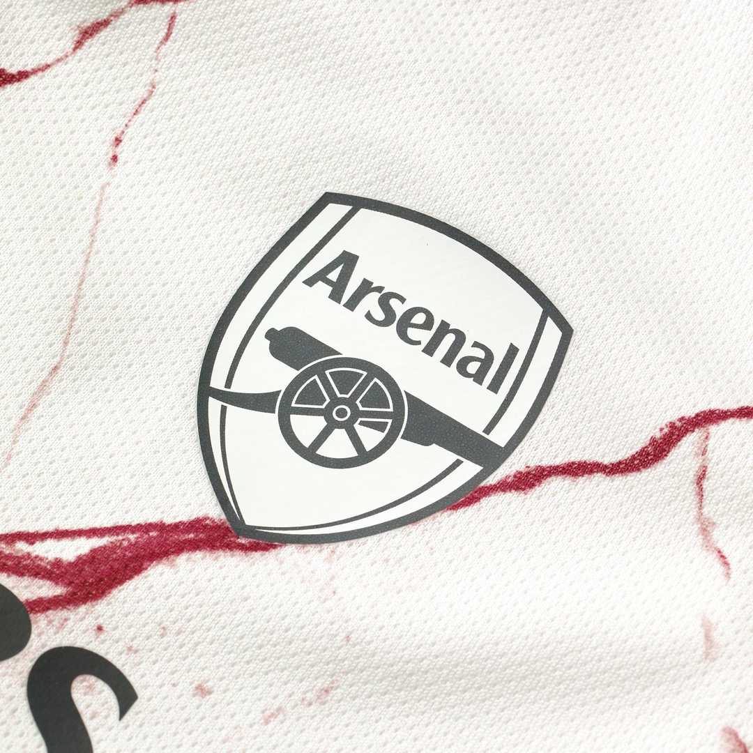 2020/21 Arsenal Away White Kids Soccer Kit(Jersey+Short+Socks)