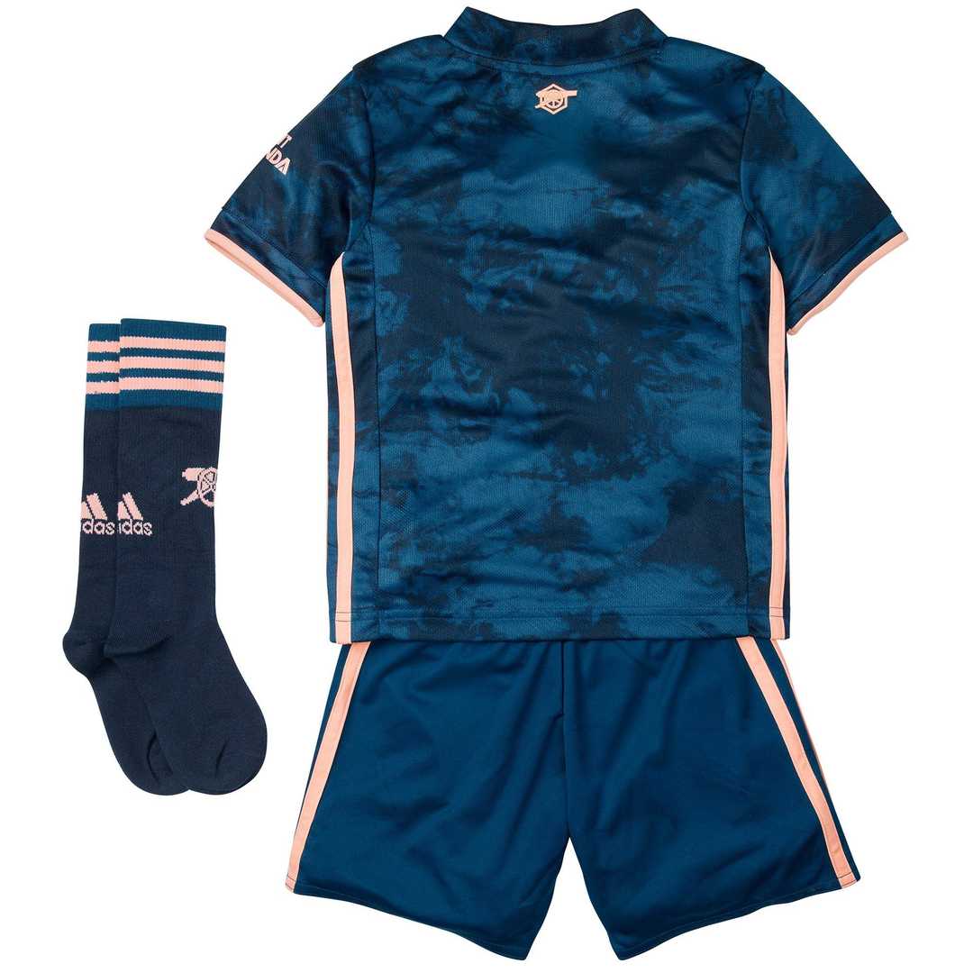 2020/21 Arsenal Third Navy Kids Soccer Kit(Jersey+Short+Socks)