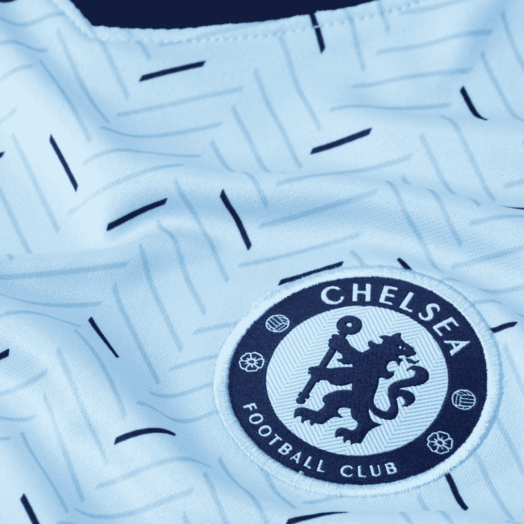 2020/21 Chelsea Away Light Grey Kids Soccer Kit(Jersey+Short+Socks)