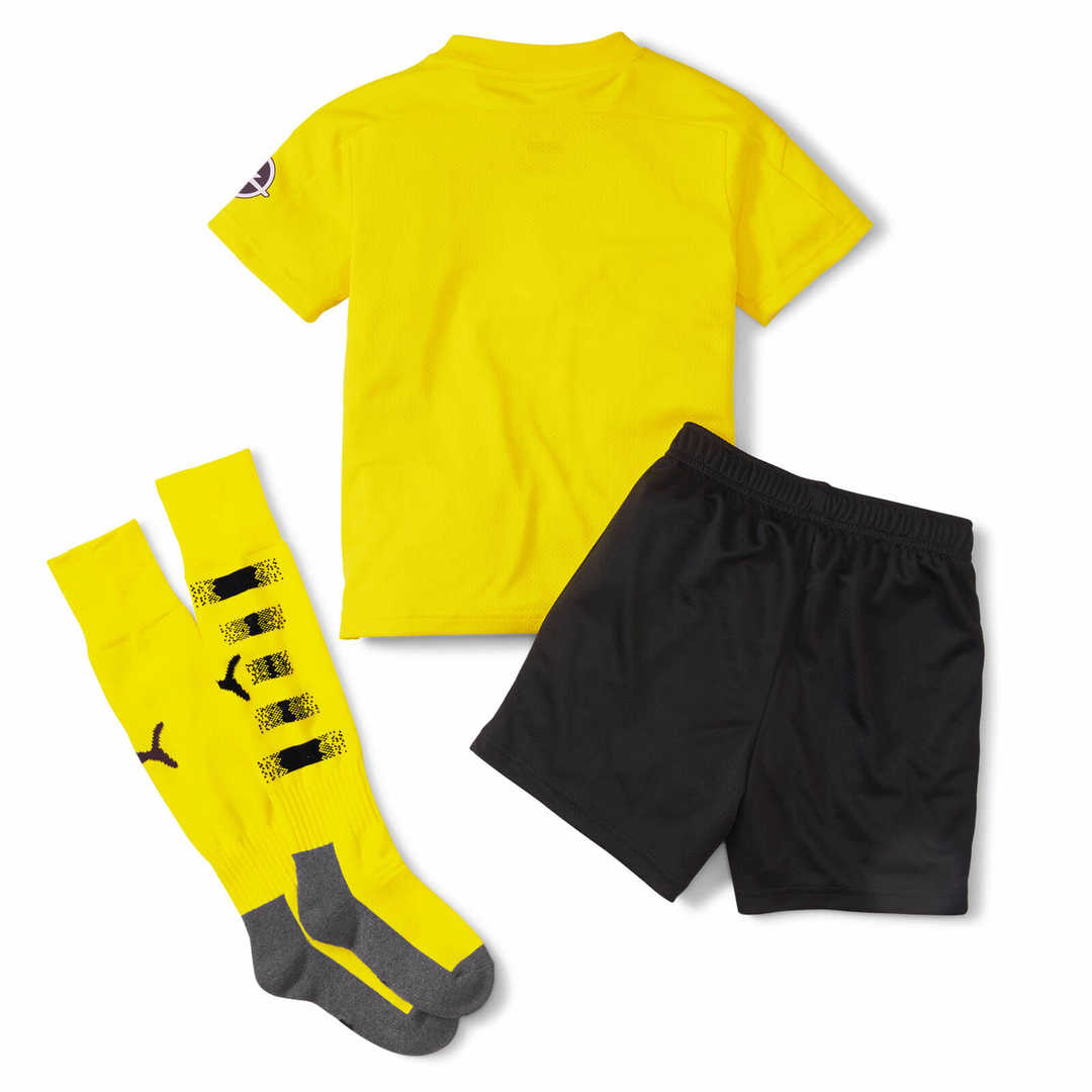 2020/21 Borussia Dortmund Home Kids Soccer Kit (Jersey + Shorts + Socks)