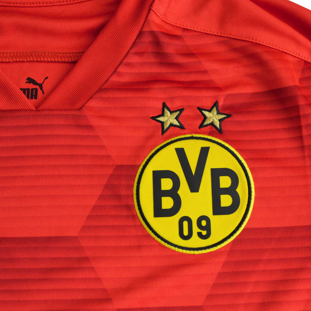 2020/21 Borussia Dortmund Goalkeeper Red LS Mens Soccer Jersey Replica 